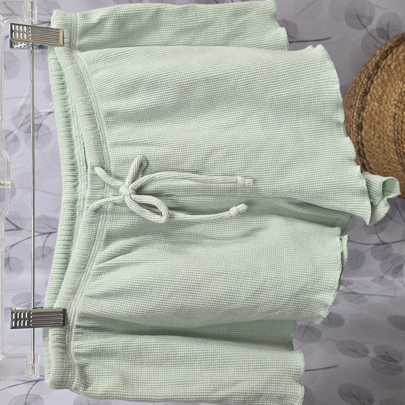 Victoria’s Secret PINK Mint Green Waffle Knit Sleep Shorts - Picture 6 of 11